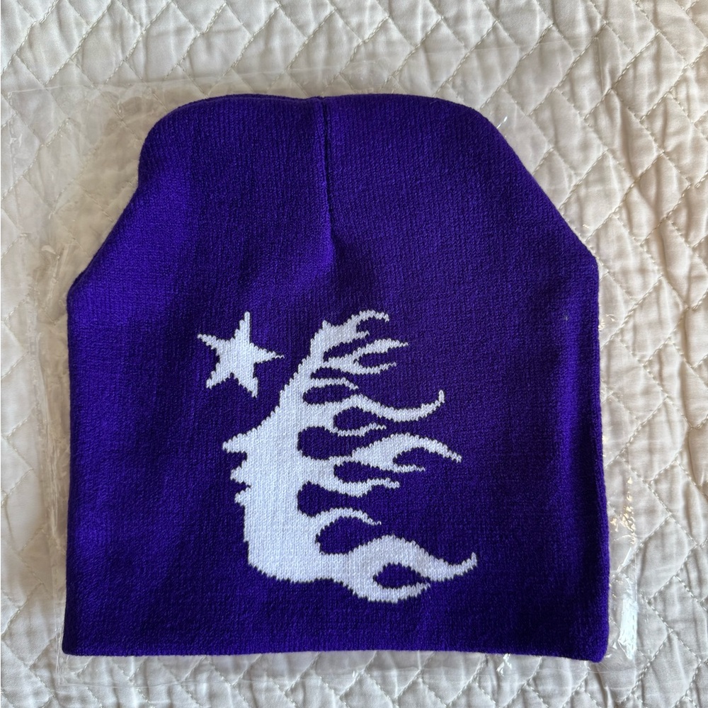 Hellstar Purple and white Beanie